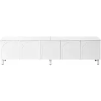 STILVORA Tv-Meubel - Lowboard Met 5 Deuren En Kabeldoorvoer - Voor Woonkamer En Opbergruimte - MDF - 180x38x45 Cm - Wit