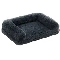 Feandrea FluffyHug hondenmand met afneembare hoes, L (91 x 68 x 23 cm) / Donkergrijs