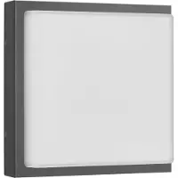 LCD LED-wandlamp buiten Ernest, zwart, Aluminium, Modern, LED wandlamp buiten