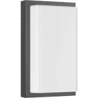 LCD LED-wandlamp buiten Babett, zwart, Aluminium, Modern, LED wandlamp buiten