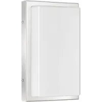LCD Wandlamp buiten met bewegingssensor JULEA, alu / grijs / zink, Aluminium, Modern