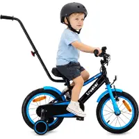 Sun baby Jongenfiets, 14 inch, model Tracker, neonblauw