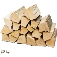 Flameup Brandhout, 20 kg voor kachels, open haarden, vuurkorven en barbecues, beukenhout, 25 cm,