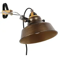 Steinhauer Bronzen klemlamp / wandlamp Nove 1320BR met E27 fitting en schakelaar
