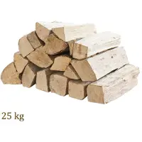 Flameup Brandhout, 25 kg, voor kachels, open haarden, vuurkorven en barbecues, beukenhout, 33 cm,