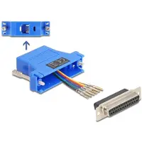 DeLOCK D-Sub 25 pin female to RJ12 female Assembly Kit blue