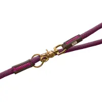 Hunter T-Leash Malia - Hondenriem - 200x1 cm Blackberry Donkerbruin