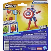 Marvel ActionVerse Captain America Actiefiguur & Accessoires, 4.5-Inch (11.4 CM) Speelgoed