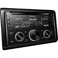 Pioneer FH-S820DABAN CD/USB/AUX/Bluetooth 2-DIN autoradio + antenne.