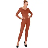Widmann Unicolor Body Volwassen, Lang, Bruin - Vrouw
