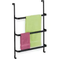 Relaxdays Handdoekhouders + handdoekhaken, Handdoekhouder