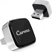 Carme Ultra Mini 2-in-1 CarPlay Dongle - Draadloos CarPlay & Android Auto - USB-A & USB-C - Android Auto Dongle - Zilver