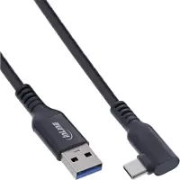 InLine USB 3.2 Gen.1 kabel, USB-C St schuin - USB-A St voor VR, zwart, 5m