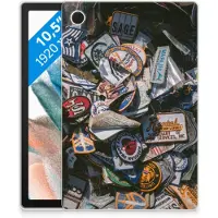B2Ctelecom Samsung Galaxy Tab A8 2021/2022 Tablet Backcover met foto Badges