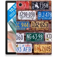 B2Ctelecom Samsung Galaxy Tab A8 2021/2022 Tablet Backcover met foto Kentekenplaten