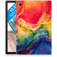 B2Ctelecom Tablethoes Samsung Galaxy Tab A8 2021/2022 Watercolor Dark