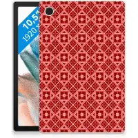 B2Ctelecom Samsung Galaxy Tab A8 2021/2022 Hippe Hoes Batik Rood