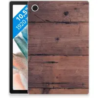 B2Ctelecom Samsung Galaxy Tab A8 2021/2022 Silicone Tablet Hoes Old Wood