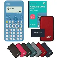 Casio fx-82NL incl. beschermhoes Rood + Handleiding - Wetenschappelijke rekenmachine - Standaardset