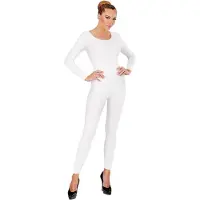 Widmann Unicolor Body Volwassen, Lang, Wit - Vrouw