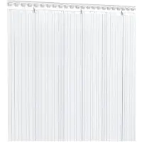 vidaXL Deurgordijn 200x1,6 mm 25 m PVC transparant