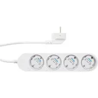 Shelly Smart stekkerdoos | Power Strip Gen4 | inclusief energiemeter | Max. 3680 W | WiFi | Wit