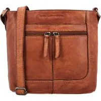 Hide & Stitches Crossbody Schoudertas Paint Rock Cognac