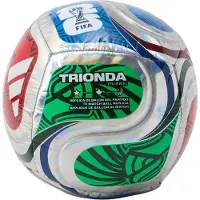 Adidas WK 2026 Trionda Training Foil Voetbal Maat 5 Zilver Rood Blauw Groen