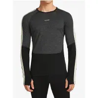 Icebreaker Ondershirt Men Merino 200 Oasis+ LS Crewe Black/Jet Heather-M