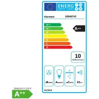 Klarstein MaxAir Afzuigkap - Compacte 50cm Afzuigkap, 336 m³/h Luchtstroom, A++ Energie-efficiëntie, Touch Control, LED-verlichting, Dubbele Ventilatie, Vintage Cream