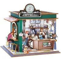 Buki France Buki - Modelbouwpakket - Diorama - Hout - Miniatuurcafe