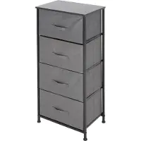ML-Design Textielkast Carolyn | mdf grijs 45x30x94 cm ladekasten | NADUVI