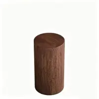 OKWISH Bijzettafel Rond - Minimalistisch Design - Voor Woonkamer, Slaapkamer Of Kantoor - MDF Walnoot - 30×55 Cm