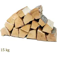 Flameup Brandhout, 15 kg voor kachels, open haarden, vuurkorven en barbecues, beukenhout, 25 cm,