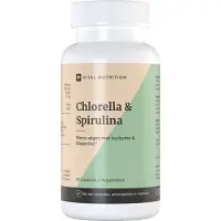 Vital Nutrition Chlorella & Spirulina - 1200 mg - Zuiver microalgencomplex - Kurkuma & Bioperine - 100% plantaardig - 90 capsules