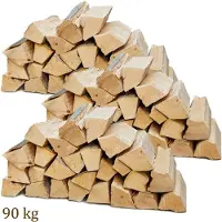 Flameup Brandhout, 90 kg, voor kachels, open haarden, vuurkorven en barbecues, beukenhout, 25 cm,