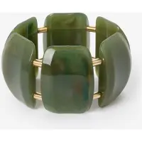 Sissy-Boy Groene vierkante resin armband