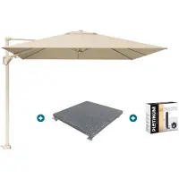 Platinum Challenger Premium T2 3x3 m Champagne Sandstone - met voet en hoes