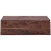 OKWISH Salontafel - Luxe Minimalistisch Rechthoekig - Voor Woonkamer En Theemomenten - MDF Walnoot - 90×50×30 Cm