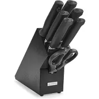 Wüsthof Partner 1091870803 Black, 8-delige messenset inclusief messenblok