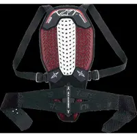 Alpinestars Nucleon Plasma rugprotector Zwart/Wit/Rood S Mannen