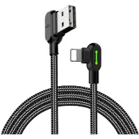 Mcdodo Button iPhone naar USB - Kabel - 90° - Voor Lightning - 1m