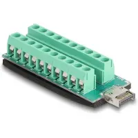 DeLOCK USB Type-E Key A male to Terminal Block Adapter 20 pin