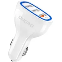 Dudao autolader met Quick Charge 3.0 - Wit, modelnummer KP14092