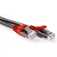 ACT IB6203 CAT6A U/UTP Patchkabel Cross-Over Zwart +Rode Thules - 3 meter