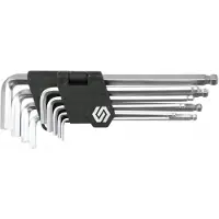 VOREL -Inbussleutels-2,5-10-mm-9-st