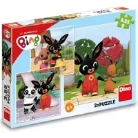 Dino Bikes Bingas ir jo draugai dėlionė vaikams 3 x 55 detalių
