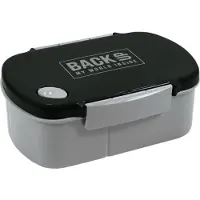 Derform Lunchbox B56 - 3 Vakken, Zwart/Grijs