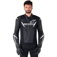 Alpinestars Faster V3 Motorfiets leren jas Maat