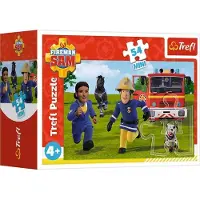 Trefl 54-delige puzzel Mini Strażak Sam klaar voor actie 3 - Puzzel van 54 stukken